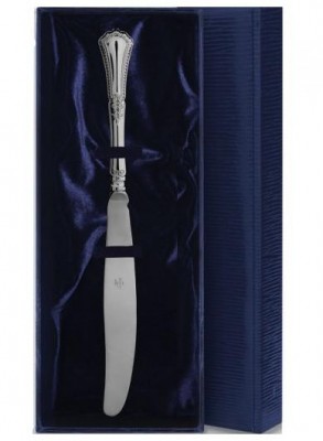 1213НЖ01001 Серебряный столовый нож «Фаворит» в подарочном футляре