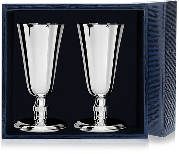 096НБ00801 Набор серебряных рюмок №4 из 2 предметов