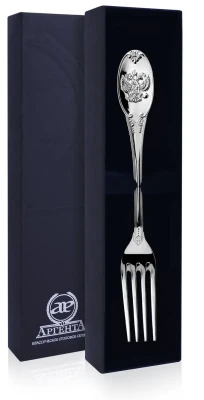 Серебряная столовая вилка «Единство»
