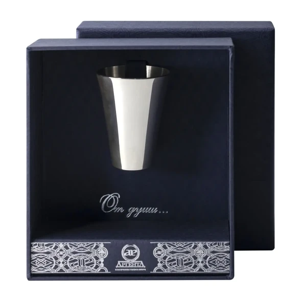 343СТ00801 Серебряная стопка «Гладкая»