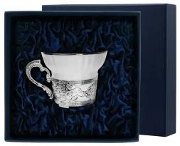 Серебряный подстаканник с чайной чашкой «Константин Великий»