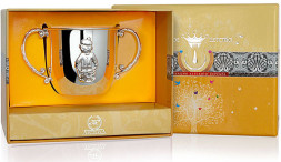 Серебряный детский поильник «Мальчик»