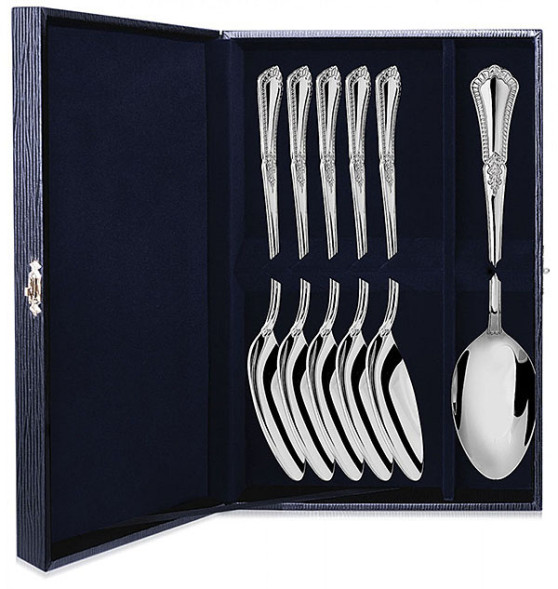 254НБ01801 Набор из 6 серебряных столовых ложек «Фаворит»