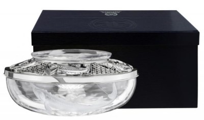 Серебряная икорница «Осетр»