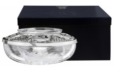 Серебряная икорница «Осетр»