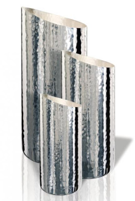 Ваза для цветов посеребрённая средняя