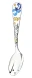 1152ЛЖ05808 Серебряная детская ложка "Зодиак Скорпион" с золочением и эмалью