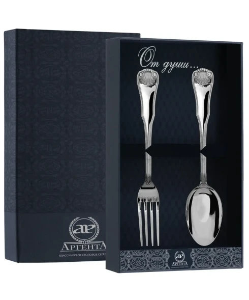 321НБ01801 Серебряный столовый набор «Визит» на 1 персону