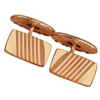 930318-2 Серебряные запонки с золочением