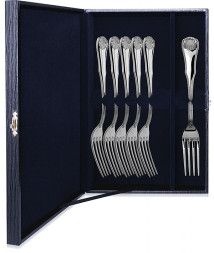 Набор из 6 серебряных столовых вилок «Визит»