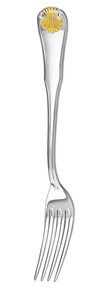 322НБ01802 Серебряный столовый набор «Визит» с золочением на 1 персону