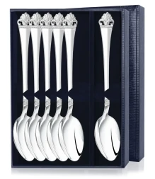 Серебреный столовый набор "Афина" на 6 персон (6 предметов)