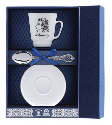 Набор чайный «Майская - А.С.Пушкин в подарочном футляре в подарочном футляре