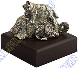 Серебряная миниатюра «Мне хорошо с тобой»