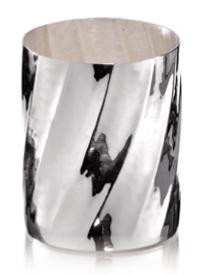 Стакан посеребрённый «Кручёный» большой