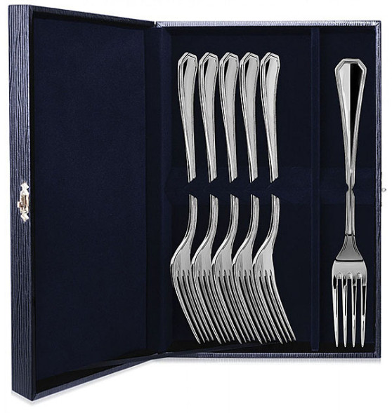 1136НБ01801 Набор из 6 серебряных столовых вилок «Элегант»