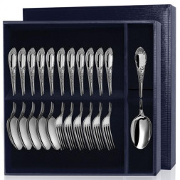 Серебряный десертный набор "Престиж" на 6 персон (12 предметов)