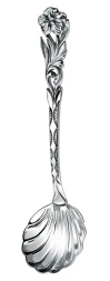 Серебряный совок для сахара «Симфония» с чернением