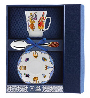020Ф03 Набор чайный «Майская - Балет Шахерезада» в подарочном футляре