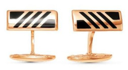 Серебряные запонки с золочением