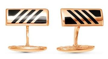 9308599 Серебряные запонки с золочением