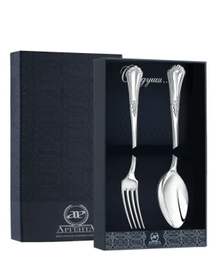 Серебряный столовый набор «Фаворит » на 1 персону
