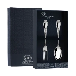 Серебряный десертный набор "Престиж" на 1 персону (2 предмета)