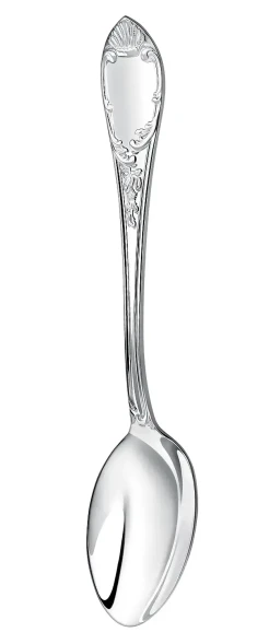 394НБ02801_синий Серебряный десертный набор "Престиж" на 1 персону (2 предмета)