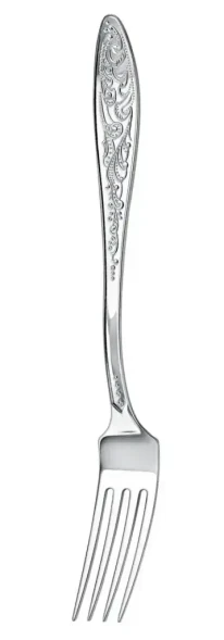 1165ВЛ01801 Серебряная столовая вилка «Морозко»