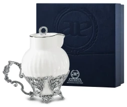Серебряный сливочник «Симфония» с чернением