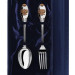 281НБ01802 Серебряный столовый набор «Единство» с золочением