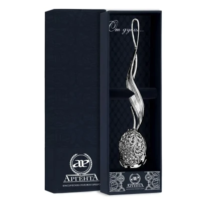 Серебряное ситечко для чая «Тюльпан»