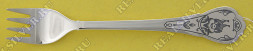 Серебряная детская вилка «Белочка» с чернением