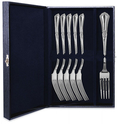255НБ01801 Набор из 6 серебряных столовых вилок «Фаворит»