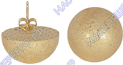 1-OR-1519-d20 5 Серьги с золочением