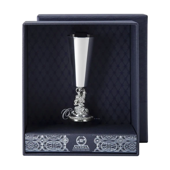 577РМ00801 Серебряная рюмка «Рыбка»