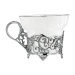 680ЧШ03806 Чашка чайная "Кружевные узоры" с чернением