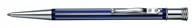 OH001-61845 Шариковая ручка с серебряным держателем (синяя)