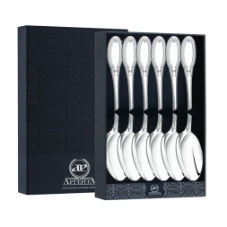 Набор из 6 серебряных десертных ложек «Император»