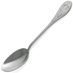 Серебряная детская ложка «Часики»