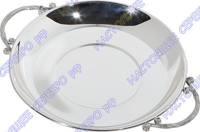 185БЛ05001 Серебряное детское блюдце