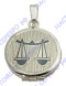 10130032Е05 Медальон «Знак Зодиака Весы» с чернением