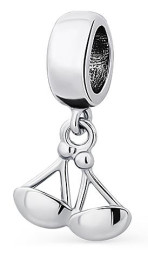 Серебряный шарм -подвеска