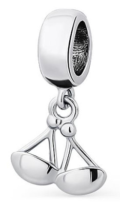 Серебряный шарм -подвеска