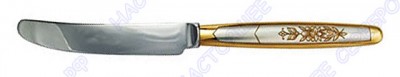 40030030Т01 Серебряный столовый нож «Астра» с золочением