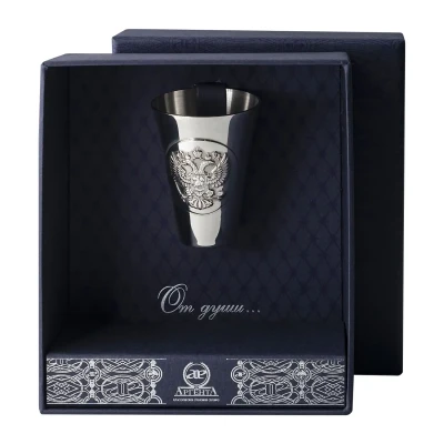 Серебряная стопка «Герб»