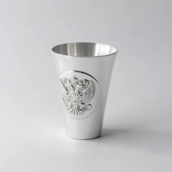 285СТ00801 Серебряная стопка «Герб»