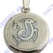 10130032К05 Медальон «Знак Зодиака Козерог» с чернением