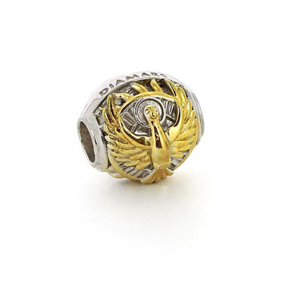 05-0386 Серебряный шарм-подвеска «Сизая голубка»