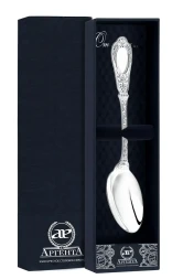 Серебряная десертная ложка "Фамильная"